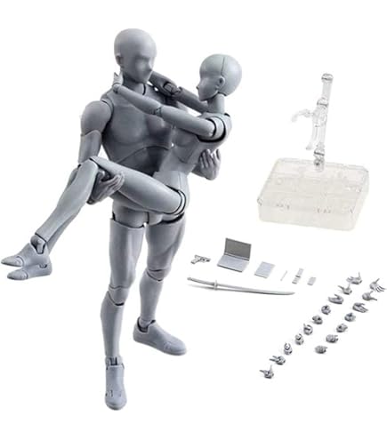 Amazon | デッサンモデル デッサン人形素体漫画 男性と女性のモデルお