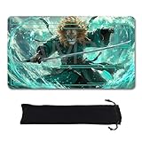 Lorcana プレイマット TCG 24x14インチ ゲームマット、滑り止めゴム ゾーンプレイマットと無料収納バッグ付き(DIS41)