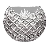 Majestic Gifts Hand Cut Crystal Bowl, 8-Inch, Rose