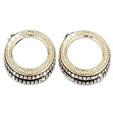 Eaglerich 2個は/ Mercの-EDES・ベンツA / Bクラス、CLAクラスとGLA CLAS金のために亜鉛合金のダイヤモンドエアコンノブ装飾サークルセットオージェステッカーを設定しました