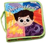 Lamaze高いコントラスト可愛い赤ちゃんおもちゃHow Do I Feel携帯用布絵本カラフル