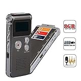 Swizze Portable Rechargeable8GB USB Flash Digital Audio Voice Recorder Rechargeable Dictaphone Telep
