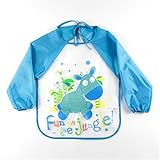 Excellent.advanced? 子供 Todders 防水長袖アート スモック エプロンよだれかけ漫画 Bavoir Baberos 服を供給
