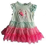 Little Me (リトルミー) ベビー ガールズ チュチュ スカート付き ドレス ロンパース (アクアグリーン) Baby Girls' Tutu Popovers (AQUA) (9M(80))