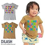 (ディラッシュ)DILASH 盛夏'15 ロゴ半袖Tシャツ 120 ベージュ