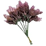 Merssavo チャーム人工プラスチックシルクユーカリ植物花ホームガーデンウェディングインテリア