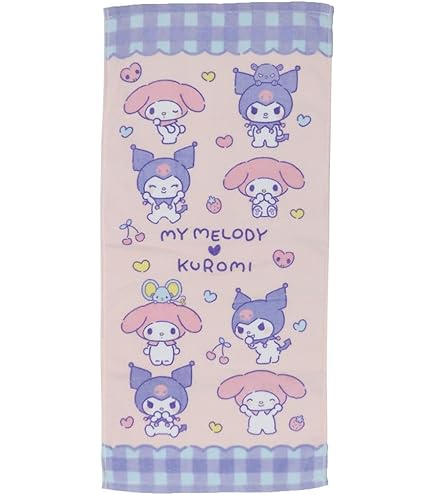 Amazon｜林(Hayashi) サンリオ フェイスタオル 34×75cm 綿100％ ポップ