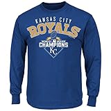 MLB Kansas City RoyalsメンズWorld Series Champ Theサイクル長袖Tシャツ、XL、ロイヤル