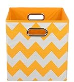 Modern Littles Folding Storage Bin, Bold Orange Chevron by Modern Littles [並行輸入品]