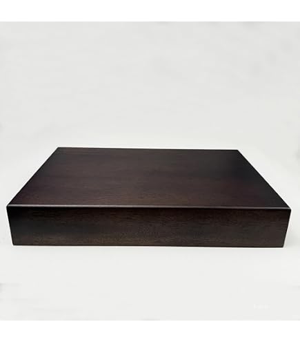 Amazon.co.jp: 稀少屋久杉光明杢飾り台45cm一枚板盆栽台珍木縮杢変木