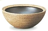信楽焼陶器 ファラオ手洗鉢 置型 白砂釉 Ａ 径38cm MA506