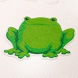 BathtubステッカーFrog – 安全Decals踏み板ノンスリップ滑り止めシャワーアップリケ