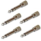 フジパーツ ステレオミニプラグ→ステレオ標準プラグ変換プラグ 5個セット AC-5MH-5P