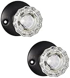 First Watch 1148 2 – 3 / 8センチガラスPassageドアノブセットwithラッチとRosett、 2-3/8" backset 1148-VB 1