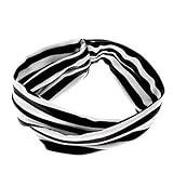 ノーブランド品　６色選択可　赤ちゃん/女の子　弾性ストライプ　ヘアバンド/キッズヘアアクセサリー/ヘッドバンド　 - ブラック