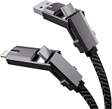 PIPIKA 4in1 ディスプレイ 1.5M 最大対応60W ケーブル USB C to USB C/タイプc to ライトニング/USB A to USB C/USB A to Lightning 5A 急速充電 PD Macbook/iPhone/iPad/Samsung Galaxy/Google Pixel/Switch 対応