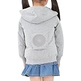 子供服 熱中症 対策 女の子 男の子 クーラーパーカー ファン 冷却 扇風機 日よけ 日焼け止め 虫除け 薄手 長袖 フード付き キッズ こども 暑さ 屋外 外遊び 夏 ひんやり 帽子 キャンプ 空調