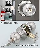 entracne PassageドアハンドルロックノブLockset – キーロック – 銅ロックコア – ラッチサイズ60 / 70 mm