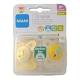 1パック2 Mam 元の 0 m + 個のおしゃぶり (象) (MAM UK LTD) - MAM Original 0m+ Soother, 2 per pack (Elephant [並行輸入品]