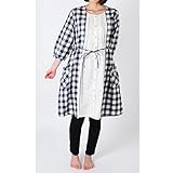 シルクル マタニティーパジャマ 重ね着風 七分袖 ナイティ