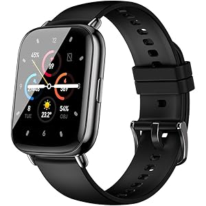 2021最新版 スマートウォッチ アプリでGPS搭載 1.69インチの大画面 天気予報 多運動モード smart wat…