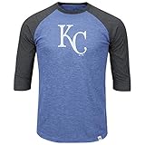Kansas City Royals大人用" Grueling Ordeal " 3 / 4スリーブラグランTシャツ 3L