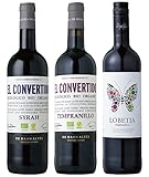 スペイン赤ワイン３本セット 有機栽培の3種のぶどう品種を飲み比べ 750ml 3本セット 酒のダイナミック