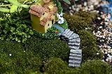 Fenteer 箱庭用 ミニ 階段　小道具　ストレートタイプ　樹脂　苔　マイクロ　風景　ドールハウス　ミニチュア　10個　　　　　　　