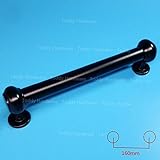 Dagly（TM）穴ピッチ160ミリメートルニューブラック亜鉛合金の家具のハンドル/キッチンキャビネットは、/引き出しの取っ手を扱います