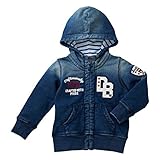 ダブルB(mikihouse) インディゴデニム風 パーカー（63-3702-973） 130cm インディゴブルー（33）