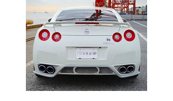 Amazon Branew ブランニュー スカイライン Gt R R35 リアスポイラー ノーマルマフラーバージョン R35 07 マフラー 車 バイク