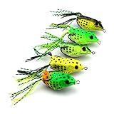 asosmos人工ルアーセットソフトカエルルアーフック6.5 CM 13 gのパイクの、パーチ、トラウト、cod (5ピース)