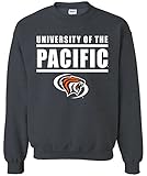 NCAA Pacificボクサーバーロゴクルーネックスウェットシャツ、XXL、DarkHeather