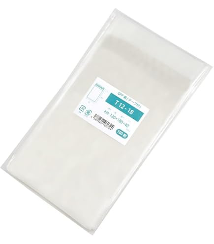 Amazon | エヒメ紙工 OPP袋 透明 40ミクロン厚 120×190+40mm 100枚入