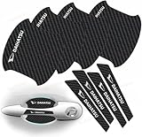 ダイハツトヨタ ドアハンドルプロテクター ダイハツ ハイゼット ロッキーアトレー タフト キャンパス ウェイク 全シリーズ対応 適用 カーボンファイバー 車のドアハンドルの傷保護フィルム 反射 サイドステッカー 車ドアガードステッカー サイドドアガード 傷防止 塗装保護 車のドアハンドルプロテクションカバー 8本パック [並行輸入品]