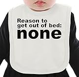 Reasons To Get Out Of Bed None Slogan ネクタイを有する有機ビブ Medium