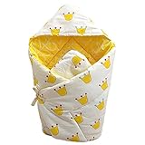 ange select ベビー おくるみ 天然 コットン スリーパー 布団 90×90 新生児 キッズ ブランケット (クラウン(イエロー))