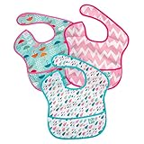 バンキンス Bumkins お食事エプロン 3枚セット スーパービブ 6～24ヶ月頃 よだれかけ スタイ 防水 洗濯可 Aセット（S3-G67） Bibs Waterproof Accessories