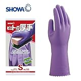 ［ショーワグローブ］オールコート手袋【ビニトップ厚手】（10双入り・塩化ビニール製）《035-132・L・バイオレット》