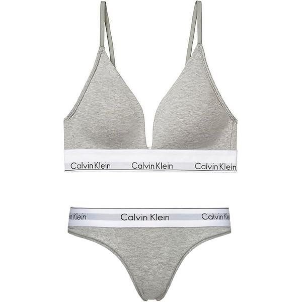 カルバンクライン ブラショーツセット（Tバック）グレー S 女性下着 Amazon | [カルバンクライン] ck ck ブラジャー&Tバック