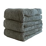 RosaBlanca バスタオル 綿100% 超長綿 毛羽レス 大判サイズ70*140cm 厚手370g/枚 高級綿 ホテル仕様 3枚セット