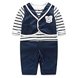 エルフ ベビー(Fairy Baby)ベビーフォーマル ロンパース 66cm 紺色ベスト