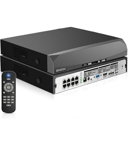 Amazon | Hikvision DS-7608NI-I2/8P 英語版 埋め込みプラグ&プレイ 4K