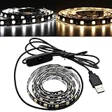ライト&照明 – 0.5 M 1 M 2 M smd5050 non-waterproofウォームホワイトピュアホワイトB LEDストリップライトdc5 V – 非防水B LEDストリップnon-wa