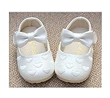 WIN ベビー 夏 シューズ 赤ちゃん 可愛い プレゼント 軽量 履かせやすい マジックテープ ストラップ 新生児 フォーマル靴 (11.2cm, ホワイト)