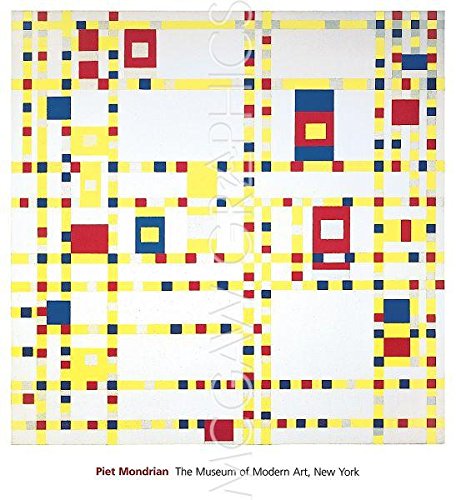 Piet Mondrian ? ブロードウェイブギウギ ファインアート　プリント (27.94 x 35.56 cm)