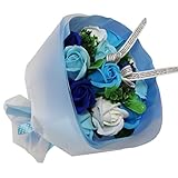 フレグランス シャボンフラワー ブーケフラワー 花束 FPP-806 (ブルー)