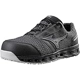 [ミズノ] ワークシューズ 安全靴 通気性 オールマイティ VH11L メンズ ブラック×ダークシルバー 25.0 cm 3E