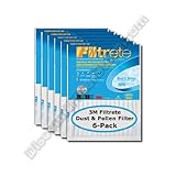 3 M Filtrete 20 x 30 x 1ホコリ、花粉エアフィルタ6パック