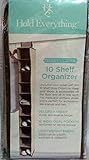 10 Shelf Hanging Closet Organizer Beige by Hold Everything William Sonma [並行輸入品]